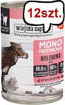 Wiejska Zagroda Monoproteinowa Wołowina Mokra Karma dla kota op. 400g Pakiet 12szt.