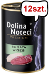 Dolina Noteci Premium Bogata w Gęsinę Mokra Karma dla kota op. 400g Pakiet 12szt.