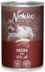 Nekko Monoprotein Adult Kaczka Mokra Karma dla psa op. 400g