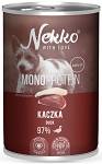 Nekko Monoprotein Adult Kaczka Mokra Karma dla psa op. 400g