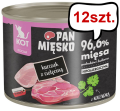 Pan Mięsko Kitten Kurczak z cielęciną Mokra Karma dla kociąt op. 200g Pakiet 12szt.