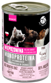 Pet Republic Adult Monoproteina Wieprzowina Mokra Karma dla psa op. 400g