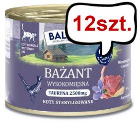 Baltica Smaki Regionów Adult Mono Bażant Mokra karma dla kota op. 185g Pakiet 12szt.