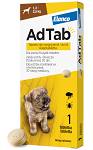 Elanco AdTab Tabletka na kleszcze i pchły 56.25mg dla psa o wadze 1.3kg-2.5kg op. 1szt.