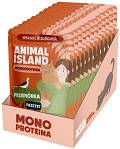 Animal Island Monoproteina Przepiórka Mokra Karma dla kota op. 100g Pakiet 10szt.
