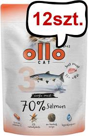 Ollo Cat Nr 3 Salmon Mokra Karma dla kota op. 85g Pakiet 12szt.