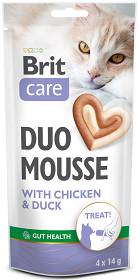 Brit Care Duo Mousse Treat Chicken&Duck Przysmak dla kota op. 4x14g