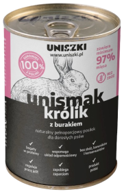 Uniszki Unismak Adult Królik Mokra Karma dla psa op. 410g