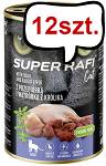 Super Rafi Cat Adult Przepiórka i wątróbka z królika Mokra Karma dla kota op. 400g Pakiet 12szt.