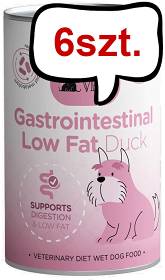 Paka Zwierzaka Pepe Vet Gastrointestinal Low Fat Duck Mokra Karma dla psa op. 400g Pakiet 6szt.
