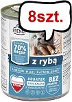 Frendi Kawałki z Rybą w Delikatnym Sosie Mokra Karma dla kota op. 800g Pakiet 8szt.