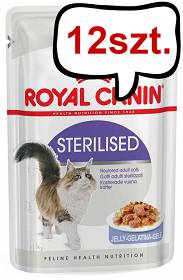 Royal Canin Sterilised w galaretce Mokra Karma dla kota op. 85g Pakiet 12szt.