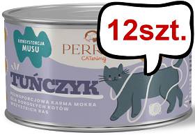 Perro CATering Tuńczyk Mokra Karma dla kota op. 185g Pakiet 12szt.