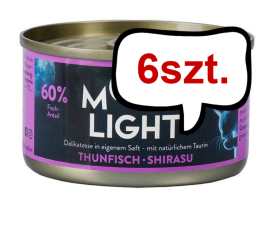 Moonlight Dinner nr 10 Tuńczyk, shirasu Mokra Karma dla kota op. 80g Pakiet 6szt.