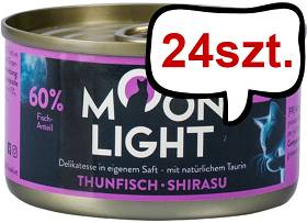 Moonlight Dinner nr 10 Tuńczyk, shirasu Mokra Karma dla kota op. 80g Pakiet 24szt.