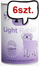 Paka Zwierzaka Pepe Vet Light Rabbit Mokra Karma dla psa op. 400g Pakiet 6szt.
