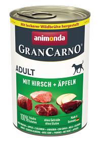 Animonda GranCarno Adult wieprzowina z jeleniem i jabłkiem Mokra Karma dla psa op. 400g