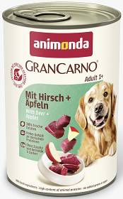 Animonda GranCarno Adult wieprzowina z jeleniem i jabłkiem Mokra Karma dla psa op. 400g