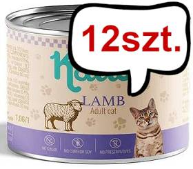 Katido Jagnięcina Bezzbożowa mokra karma dla kota op. 200g pakiet 12 szt.