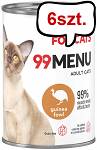 John Dog 99 Menu Adult Guinea Fowl Mokra Karma dla kota op. 400g Pakiet 6szt.