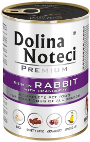 Dolina Noteci Premium Adult Królik z Żurawiną Mokra Karma dla psa op. 400g