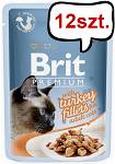 Brit Premium Adult Turkey Fillets GRAVY Mokra Karma dla kota op. 85g PAKIET 12szt.