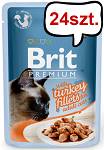 Brit Premium Adult Turkey Fillets GRAVY Mokra Karma dla kota op. 85g PAKIET 24szt.