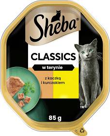 Sheba Classics in Pastete Adult Kaczka i kurczak Mokra Karma dla kota op. 85g