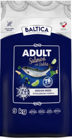 Baltica Hypoallergenic Adult Medium Salmon with Rabbit Sucha Karma dla psa op. 9kg