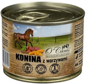 O'Canis Konina z warzywami i siemieniem lnianym Mokra Karma dla psa op. 200g