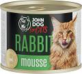 John Dog Adult Rabbit Mousse Mokra Karma dla kota op. 200g