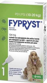 KRKA Fypryst Spot On Krople na kleszcze i pchły dla psa 10-20kg op. 1 pipeta