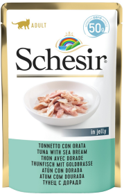Schesir Adult Tuna&Seabream in Jelly Mokra Karma dla kota op. 50g