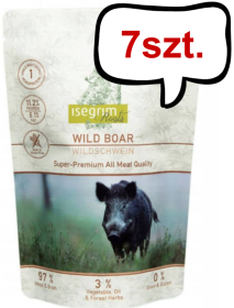 Isegrim Roots Adult Wild Boar Mokra Karma dla psa op. 410g Pakiet 7szt.