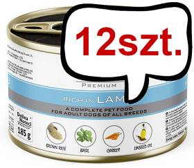 Dolina Noteci Premium Adult Jagnięcina Mokra Karma dla psa op. 185g Pakiet 12szt.