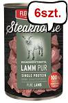 Steakhouse Lamm pur Mokra Karma dla psa i kota op. 400g Pakiet 6szt.