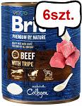 Brit Premium by Nature Beef with Tripe Mokra Karma dla psa op. 800g Pakiet 6szt.