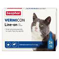 Beaphar Vermicon Line-On Krople na kleszcze i pchły dla kota op. 3 pipety