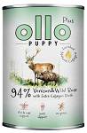 Ollo Puppy Plus Kolagen Jeleń i dzik Mokra Karma dla szczeniąt op. 400g PUSZKA