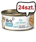 Brit Care Adult Sterilised Tuna with Shrimps Mokra Karma dla kota op. 70g Pakiet 24szt.