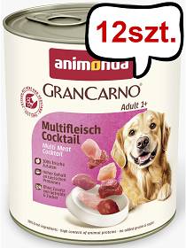 Animonda GranCarno Adult koktajl mięsny Mokra Karma dla psa op. 800g Pakiet 12szt.