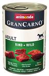 Animonda GranCarno Adult wołowina z dziczyzną Mokra Karma dla psa op. 400g