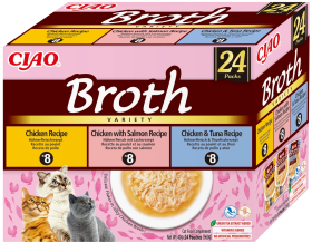 Inaba Ciao Broth Variety Chicken with Fish Recipe Mokra Karma dla kota op. 24x40g