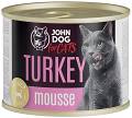 John Dog Adult Turkey Mousse Mokra Karma dla kota op. 200g
