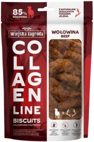 Wiejska Zagroda Collagen Biscuits Przysmaki z Wołowiną dla psa op. 90g