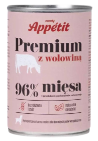 Comfy Appetit Premium z Wołowiną Mokra karma dla psa 400g