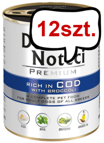 Dolina Noteci Premium Adult Dorsz z Brokułami Mokra Karma dla psa op. 800g Pakiet 12szt.