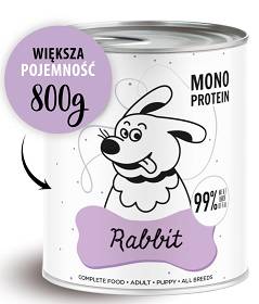 Paka Zwierzaka Pepe Królik Mokra karma dla psa op. 800g