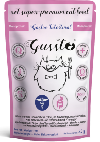 Gussto Vet Gastro Mokra Karma dla kota op. 85g