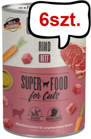 Mac's Monoprotein Wołowina Mokra Karma dla kota op. 400g Pakiet 6szt.